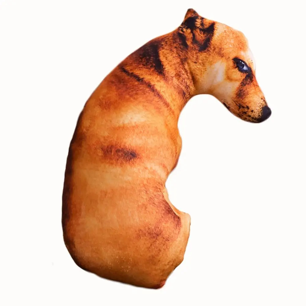 3D Cute Dog Head Throw Pillow – Funny Animal Cushion & Kids Toy