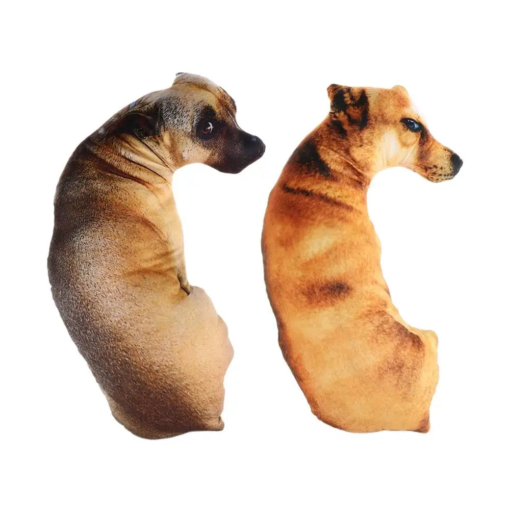 3D Cute Dog Head Throw Pillow – Funny Animal Cushion & Kids Toy